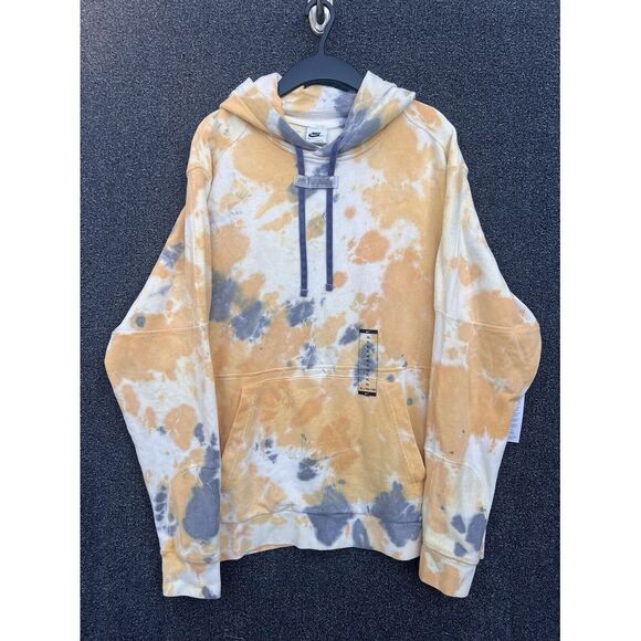 Nike Other - Nike Tie Dye Yellow / Gray White Hoodie Men's XL Nwt